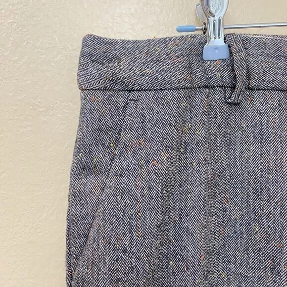 Talbots Raleigh Size 14 Confetti Herringbone Lined Dress Pants Wide Leg Pockets - Picture 4 of 8